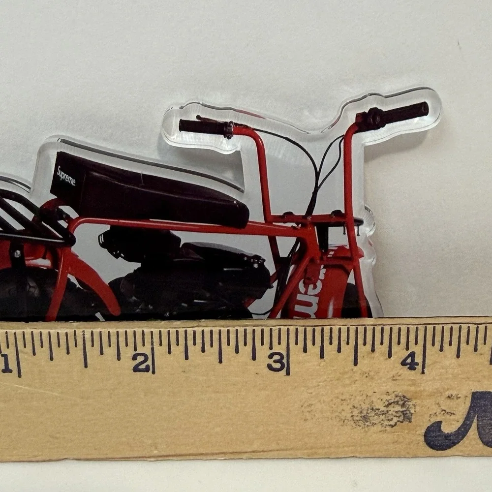 Supreme Mini Bike Coated Acrylic‎ Magnet Tool Box Fridge Magnet Moto
